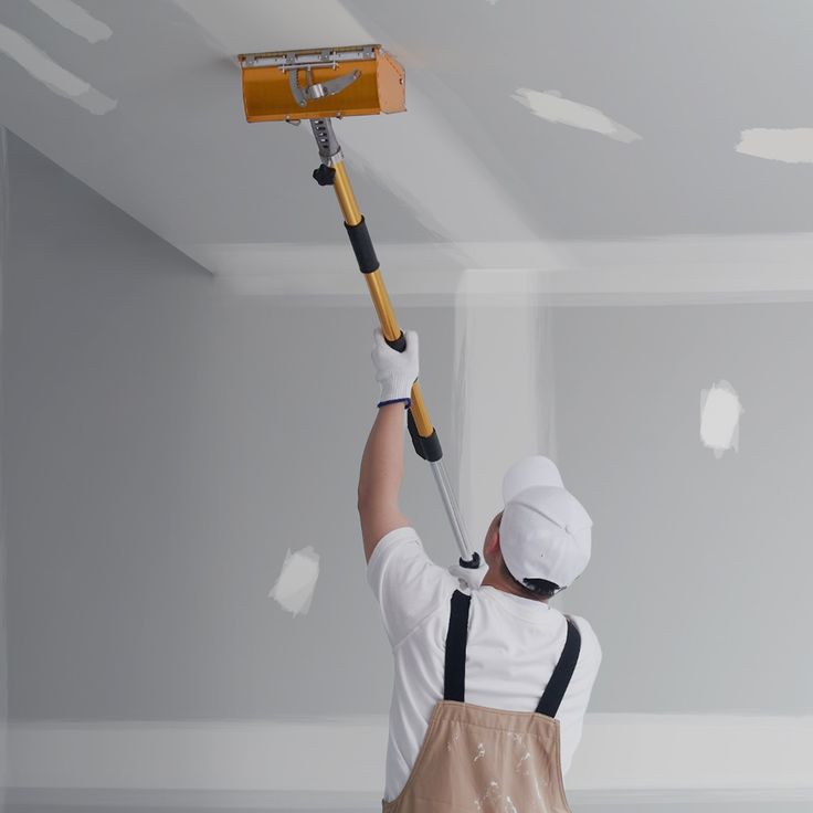 VEVOR Drywall Flat Box Handle 40''-64'' Anodized Aluminum Flat Finishing Extension Handle 5-Section Length Adjustable Non-slip Grip and 360° Painting for Plasterboard Wallboard Sheetrock